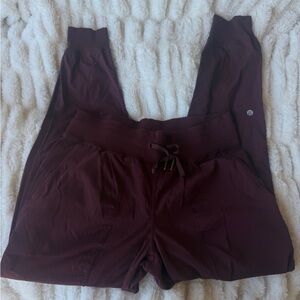 Lululemon Dance Studio Mid-Rise Joggers - Burgundy/ Maroon Sz 8